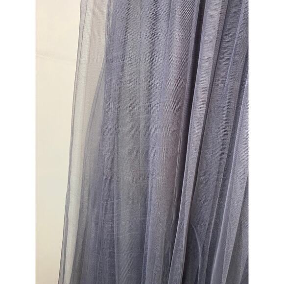 Jenny Yoo Annabelle Convertible Gray Maxi Formal Prom Ball Gown Dress Size 8 - Picture 4 of 16